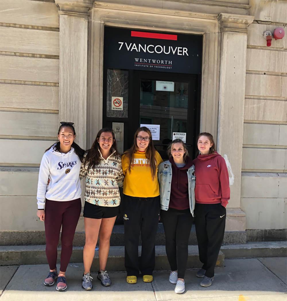 Students outside of Vancouver hall